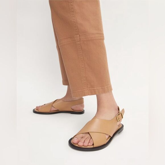 NEW EVERLANE The City Crossover Sandal in Sand - Picture 3 of 9